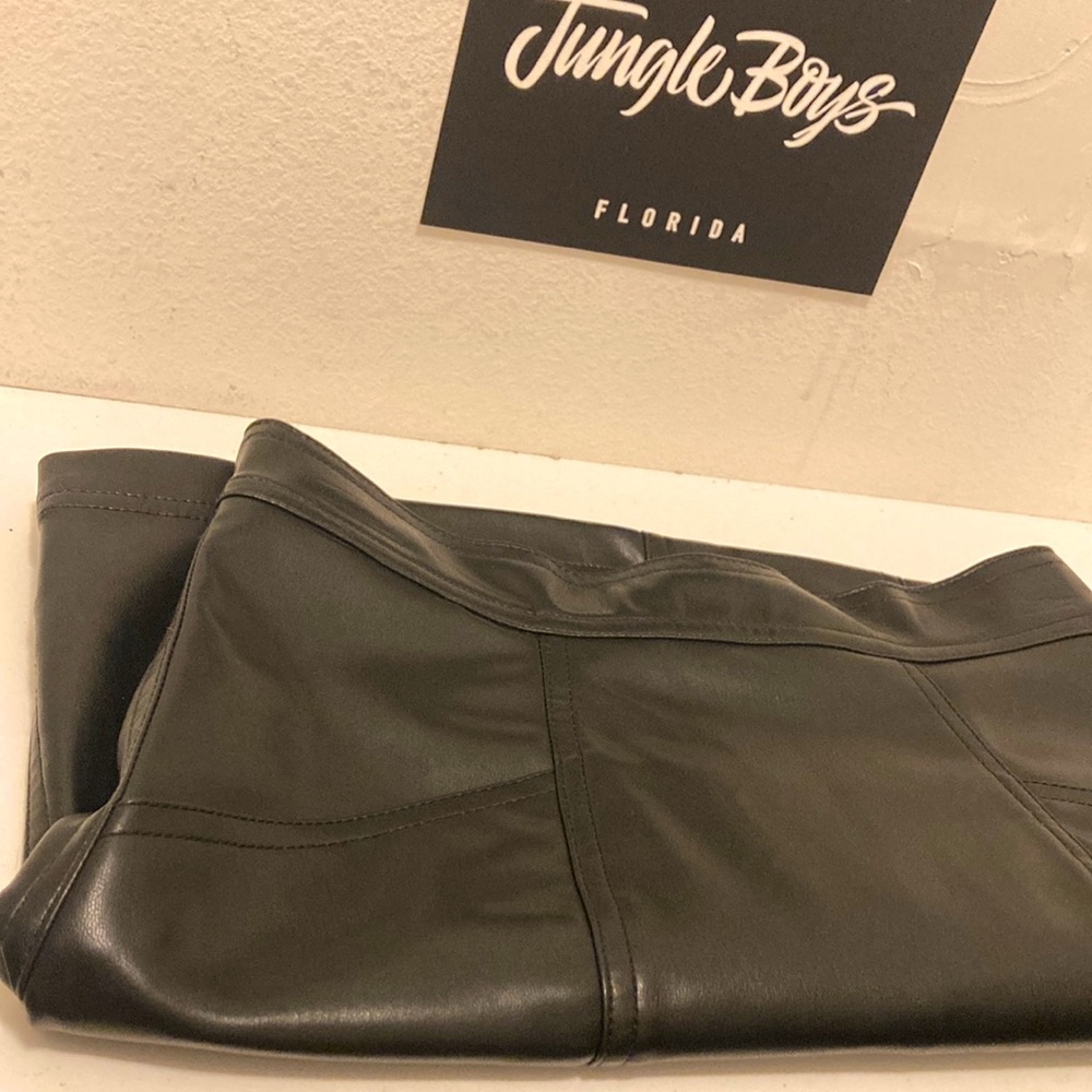 HM leather mini skirt!